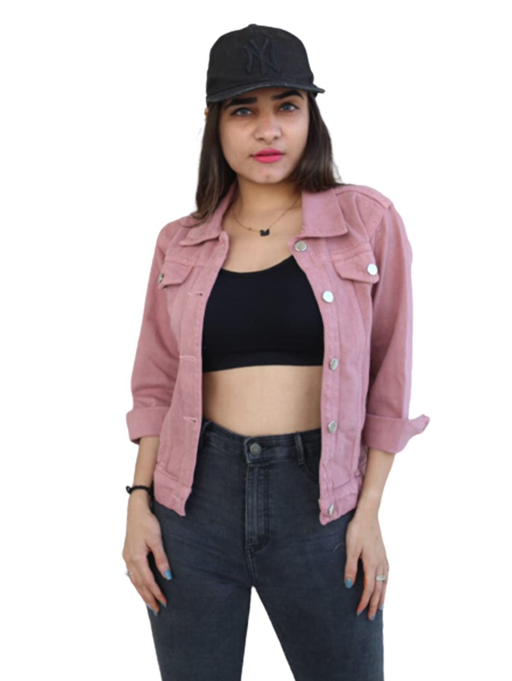 Very Soft Pink Denim Jacket