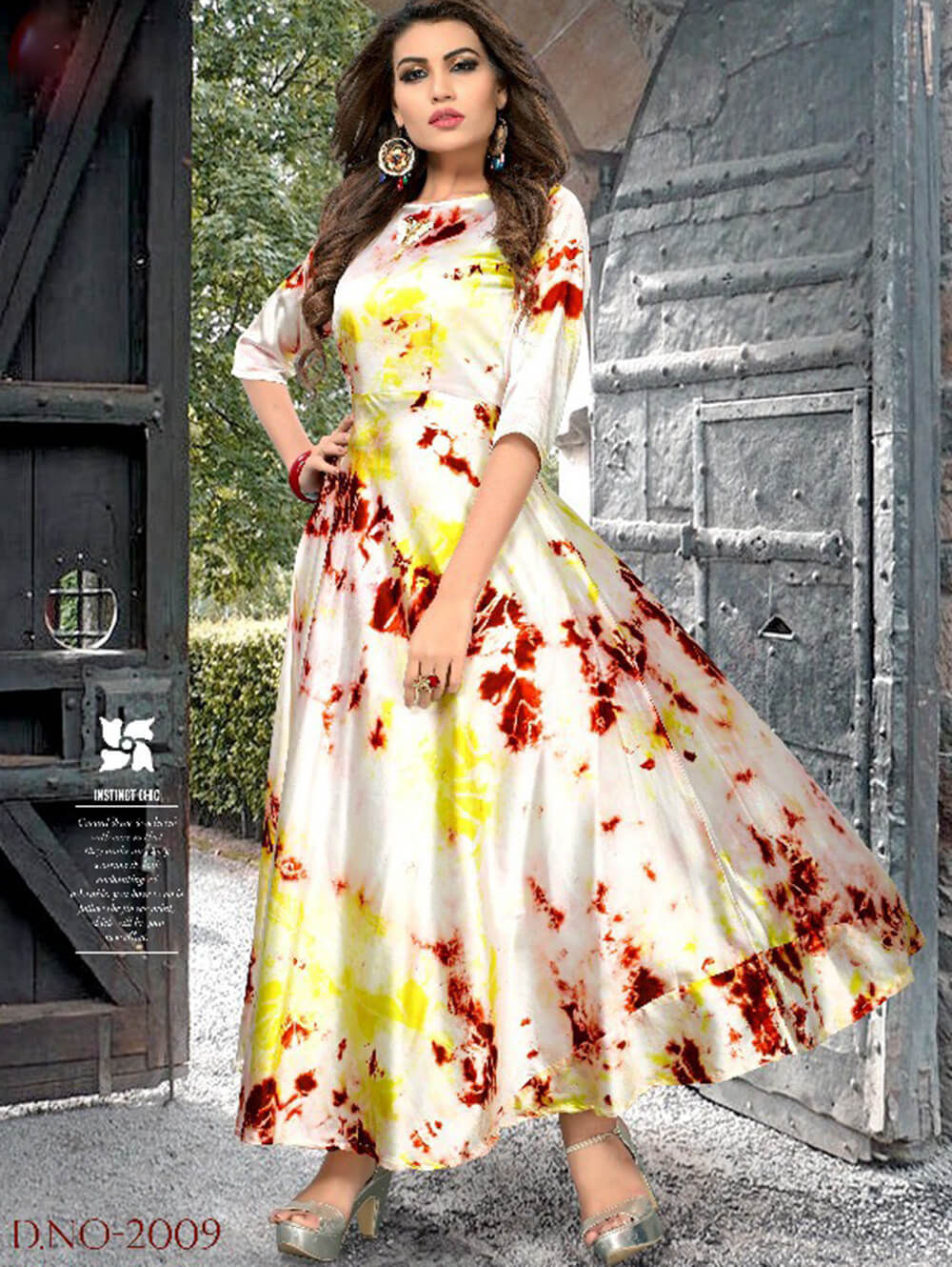 2009 XL Size Cream Western Wear Gown