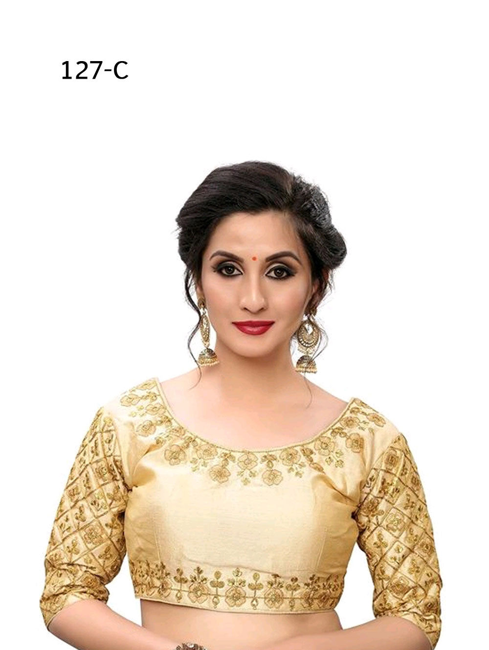 Off Yellow Phantom Silk Designer Blouse