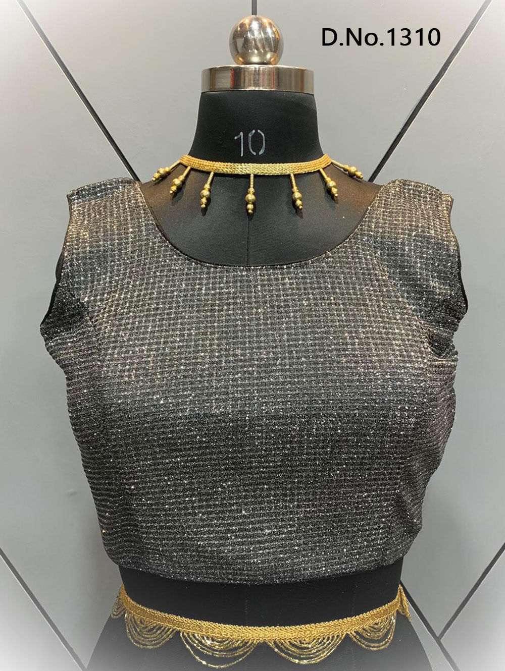 Black Imported Net Blouse