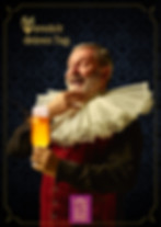 Großarltaler Edelbier – Kampagnensujet Variante 2 mit historischer grinsender älterer Figur – Werbeagentur Gue Kirchner
