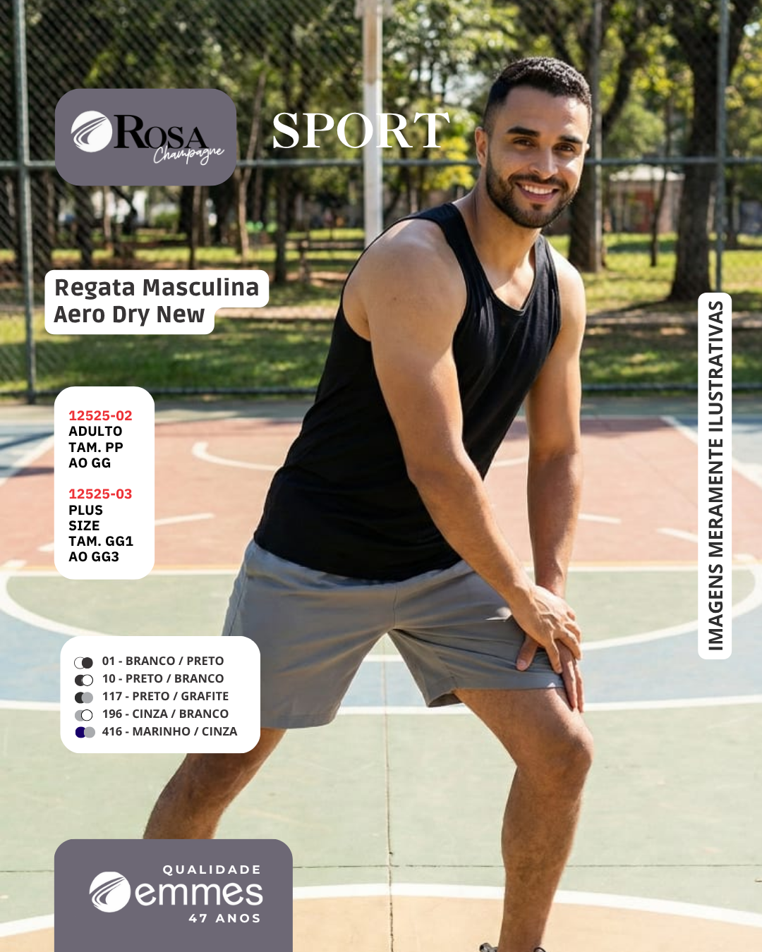 Regata Masculina Aero Dry New / 12525