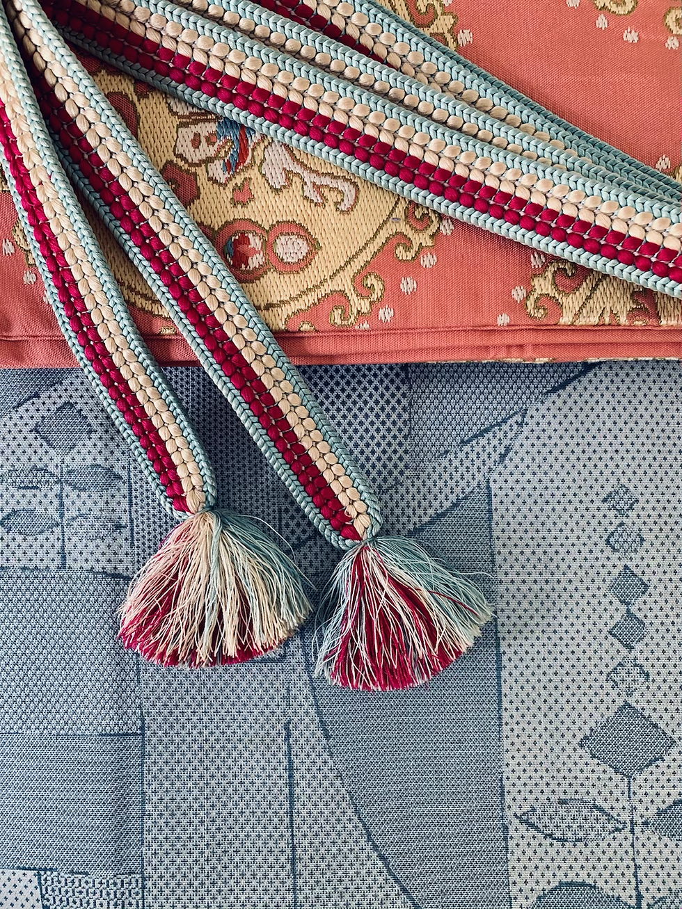 サムネイル： 縞々の帯締め