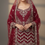 Thumbnail: Bridal Sharara in elegant red color