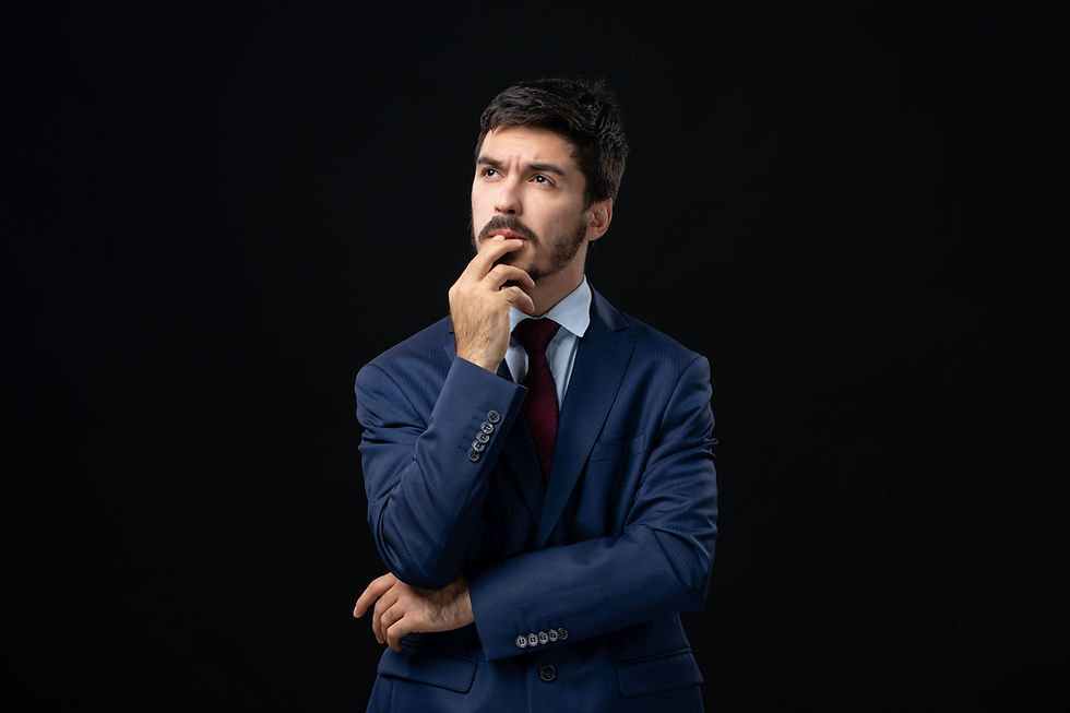 A confused businessmen about conversion, this image is featured on the blog of the 10 proven strategies to turn visitors into loyal customers on the blog of the Jaseem, the best freelance digital marketing specialist in Kerala.