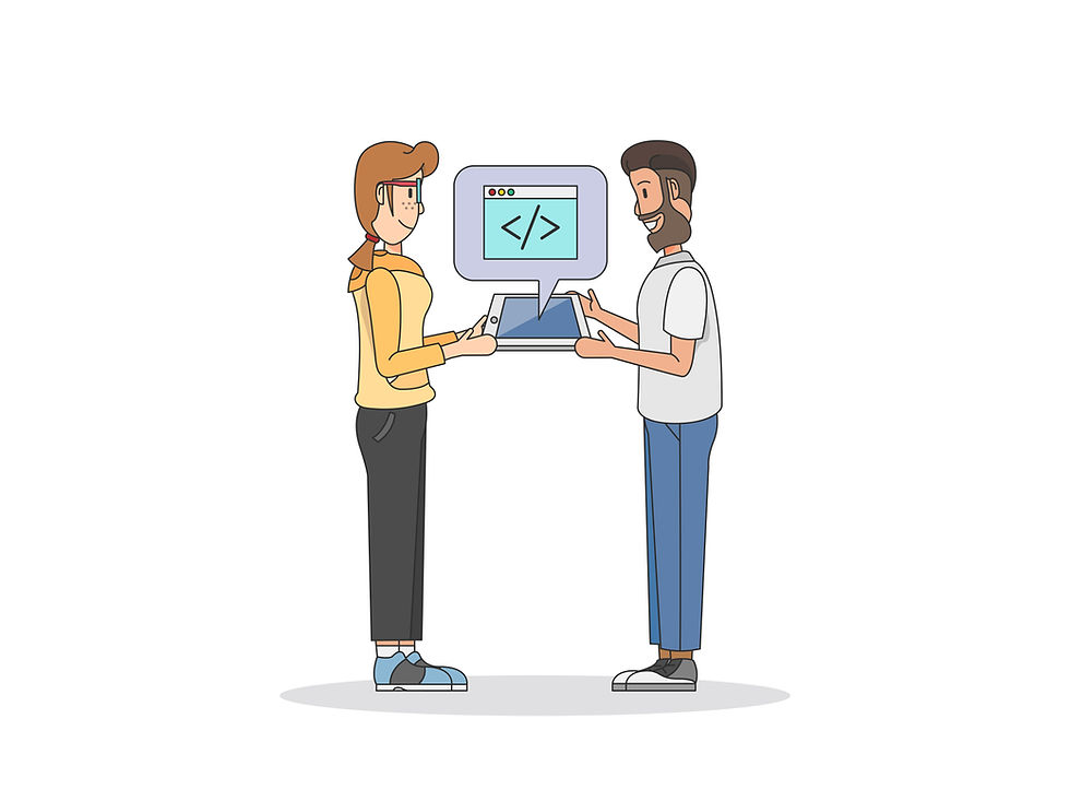 An image of two persons are talking about AI, the image is featured on the blog of Jaseem, the best freelance digital marketing specialist in Kerala about google google strengthens marketing integration