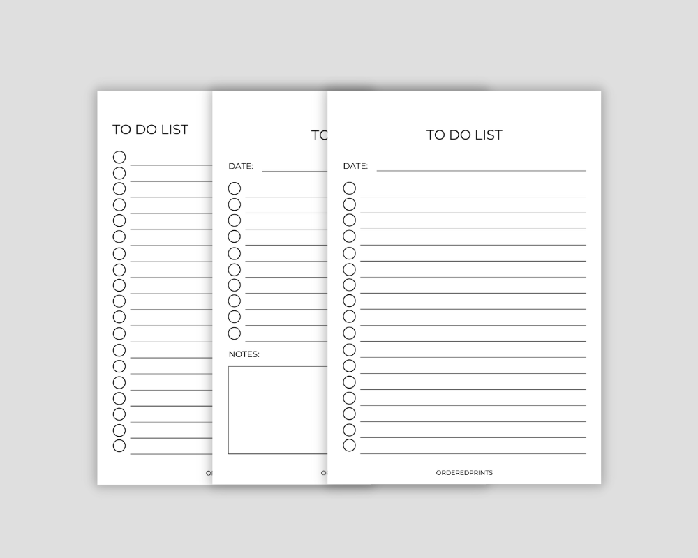 Minimalist To-Do Lists