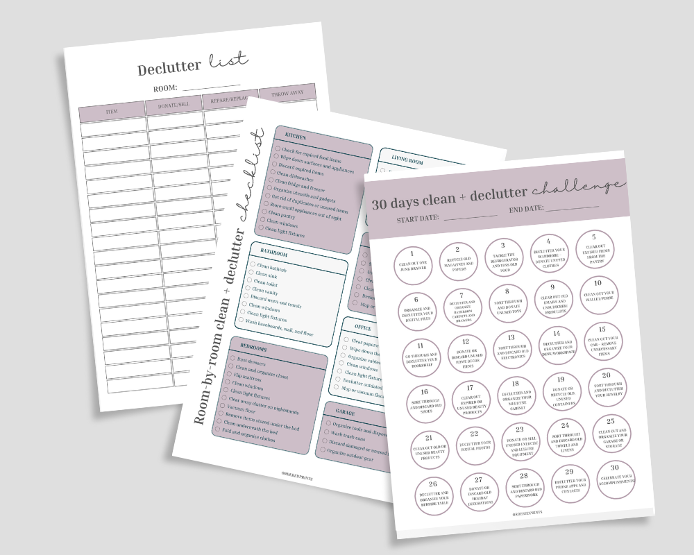 30 Day Clean + Declutter Challenge
