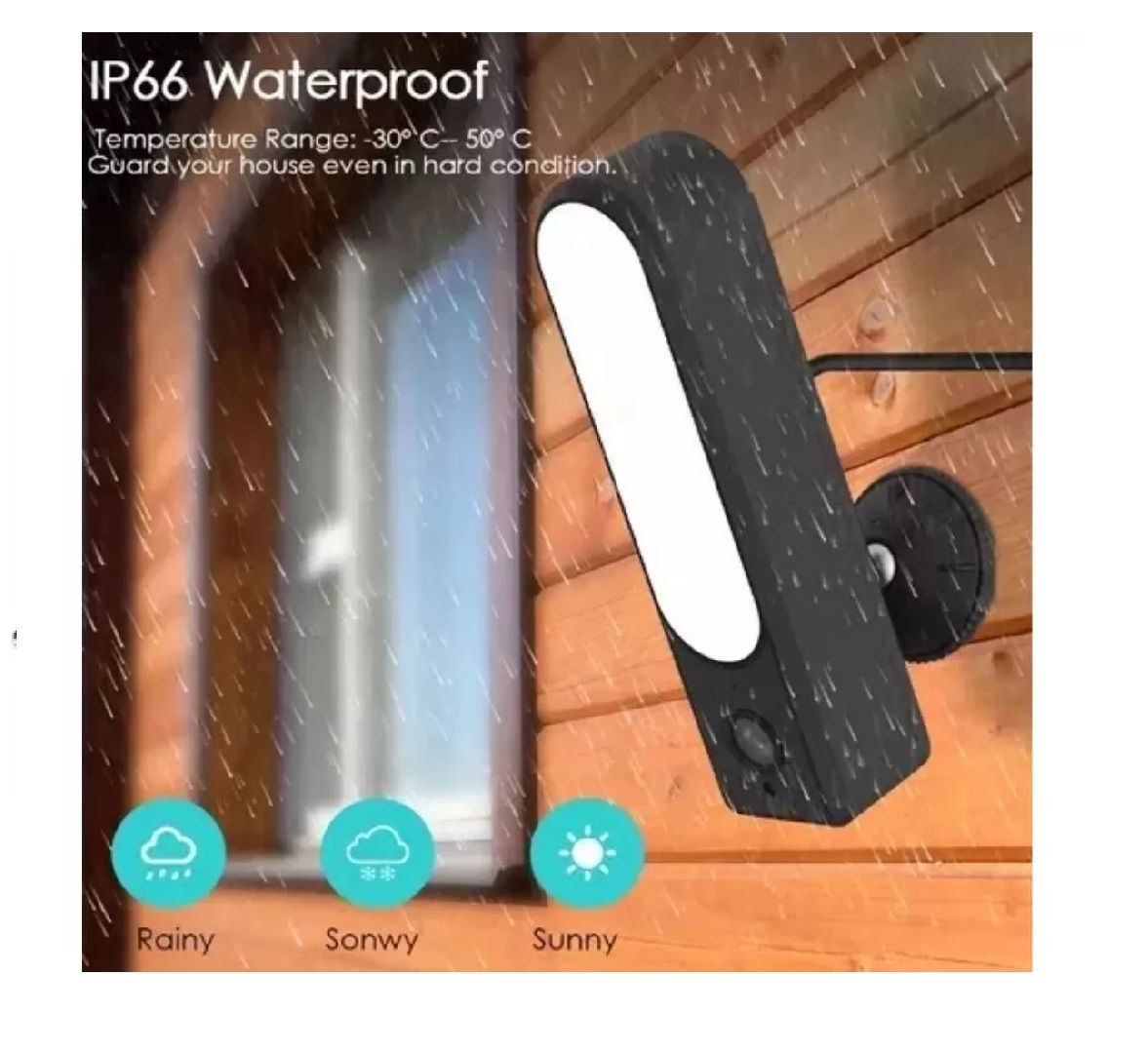 Camara De Seguridad Exterior Von Lampara Wifi Ptz Q03