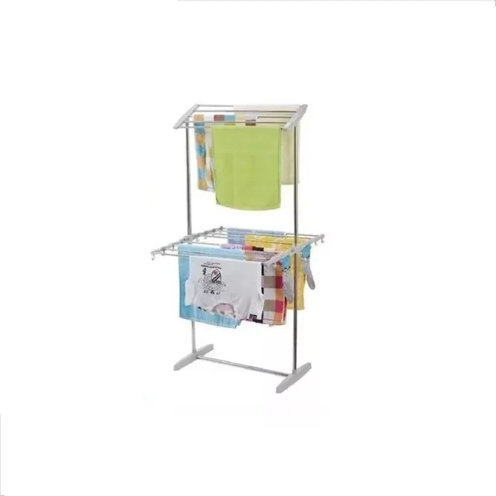 Tendedero De Ropa Multifuncional Plegable Resistente De Piso