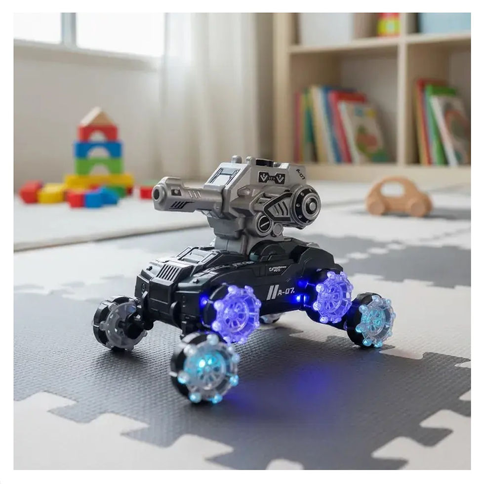 Miniatura: Carro Control Remoto 8 Ruedas 4x4 con Disparo de Hidrogel y Luces Led