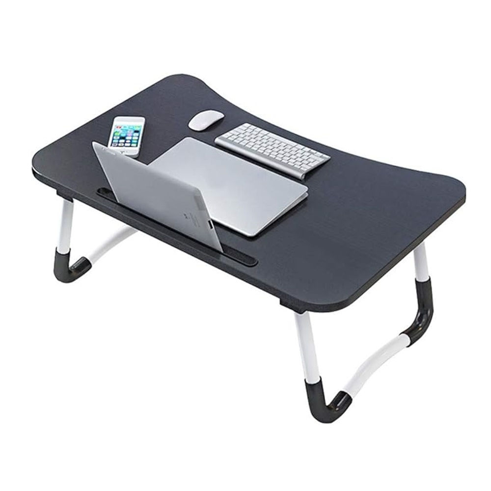 Mesa para Laptop Plegable con Soporte para Tablet y Portavasos Integrado