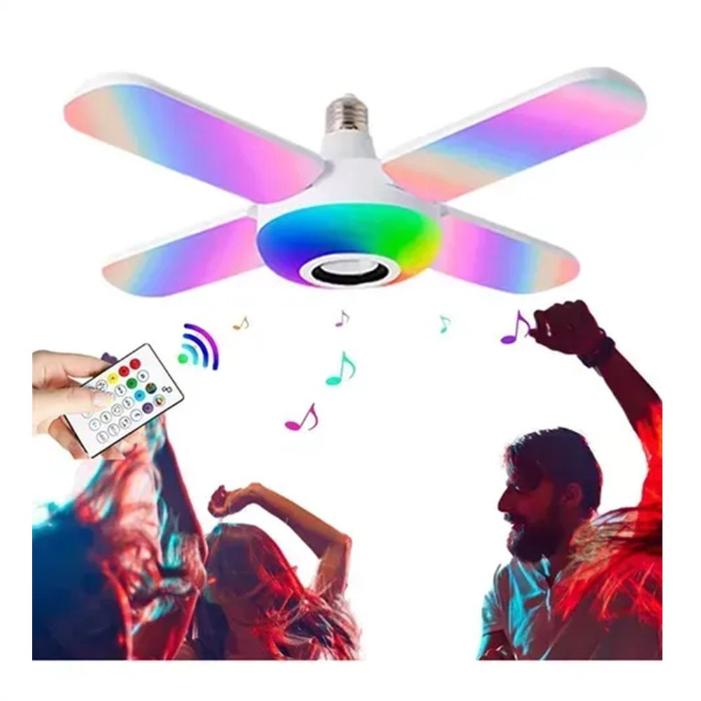 Lampara Bombillo Led con Parlante Bluetooth Rgb Colores Inteligente