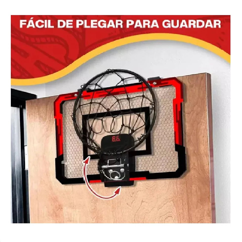 Miniatura: Set de Baloncesto con Tablero Portatil Altura Ajustable y Balon