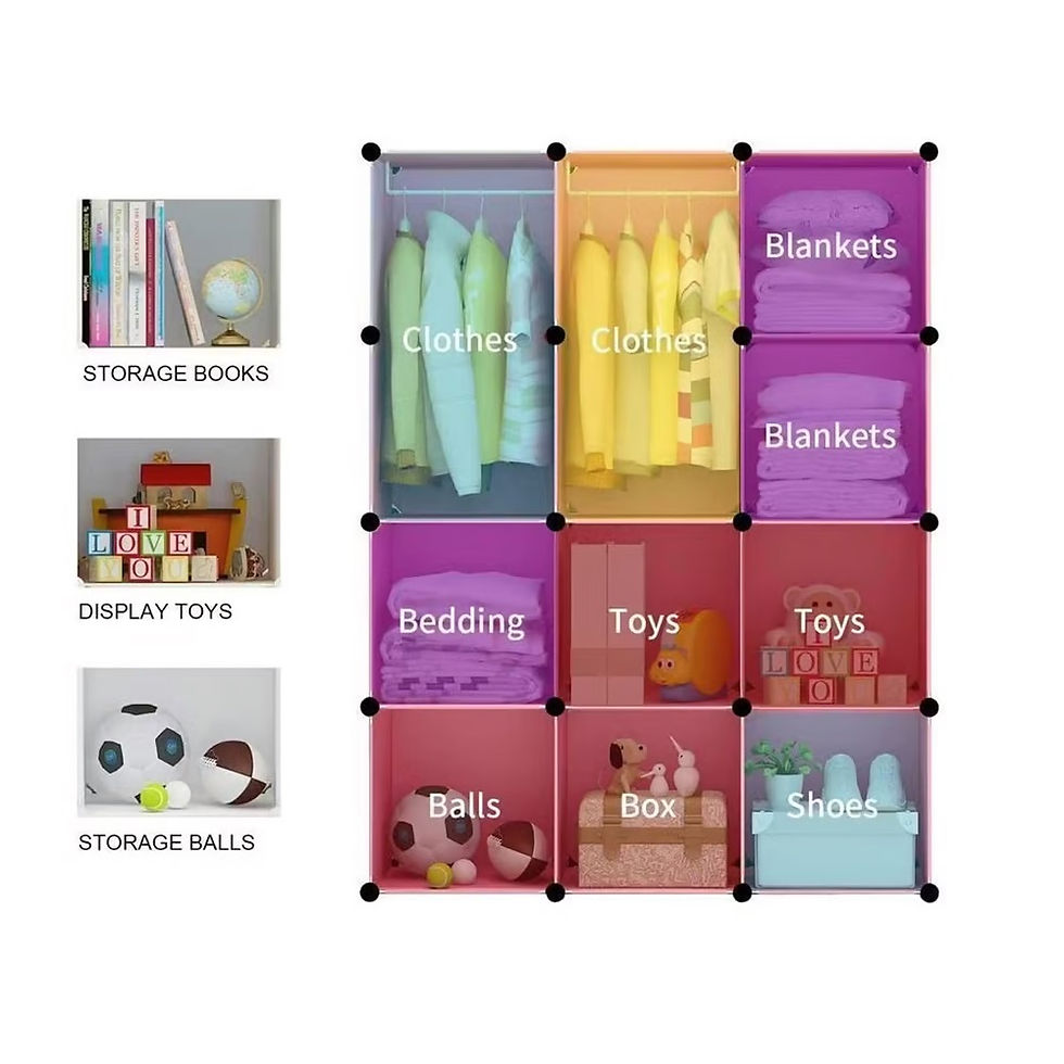 Miniatura: Armario Infantil Organizador De Ropa y Juguetes Armable