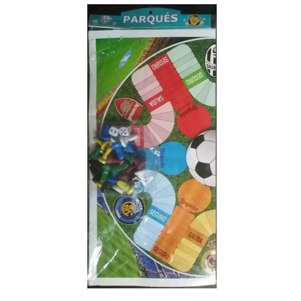 Juego de Mesa Parques para 6 Jugadores con Tablero Fichas y Dados