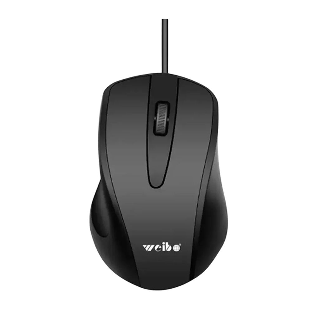 Mouse Ratón Weibo M-32 Óptico 1600 Dpi Ergonómico Alámbrico