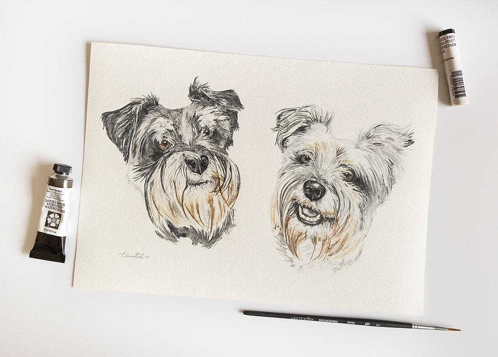 Custom Pet Portrait by Claudi Lourens