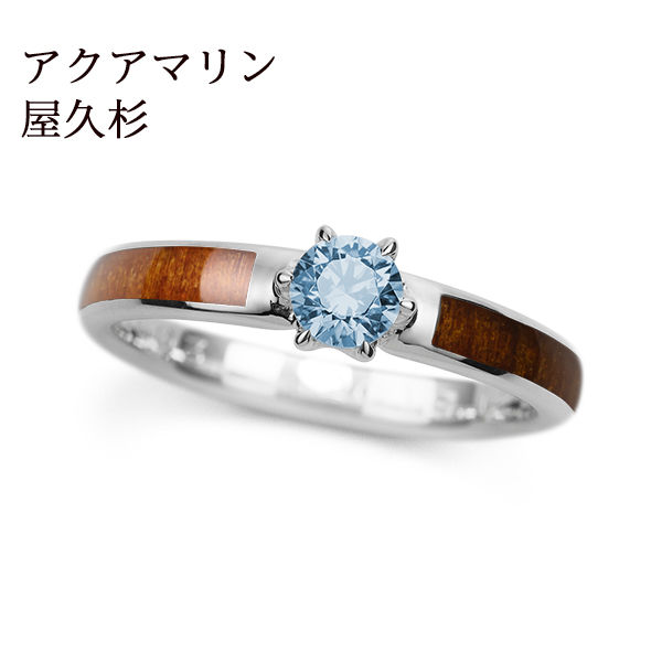 PT950 屋久杉 / アクアマリン