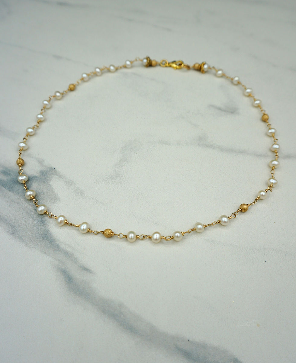 Thumbnail: Light Lovely Perfect Pearl Everyday Elegant Choker (FL309)