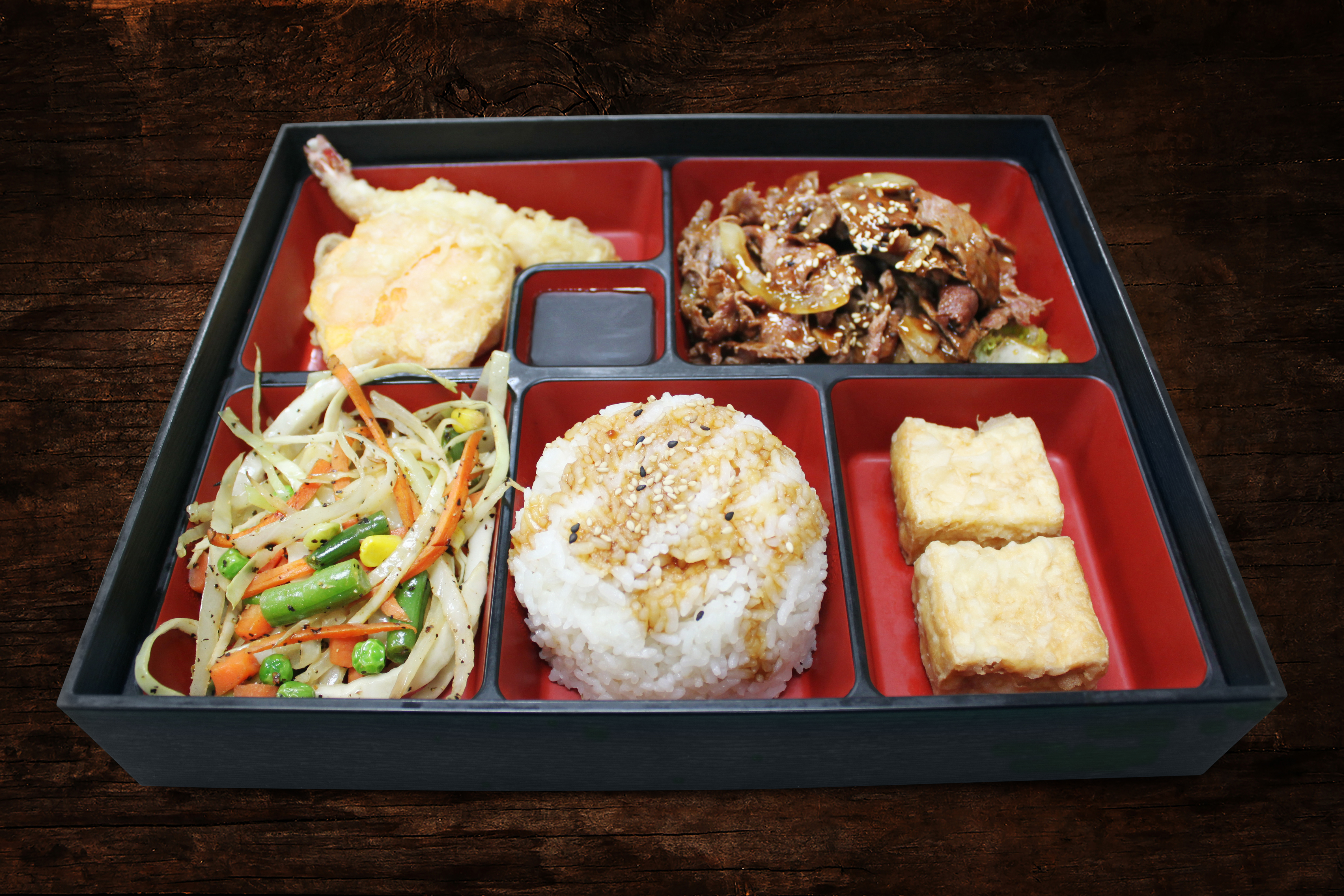 Arranged Food and Objects