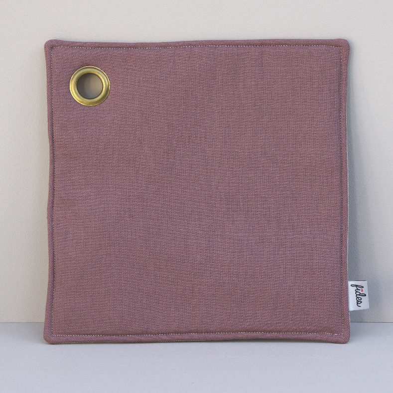 Unifarbener Topflappen mit Lurex