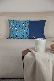 fides handcrafted goods| Kissen 30cm x 50cm mit Hotelverschluss Innenkissen: 100% Federn
