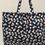Thumbnail: Dunkelblaue Strandtasche mit Punkten