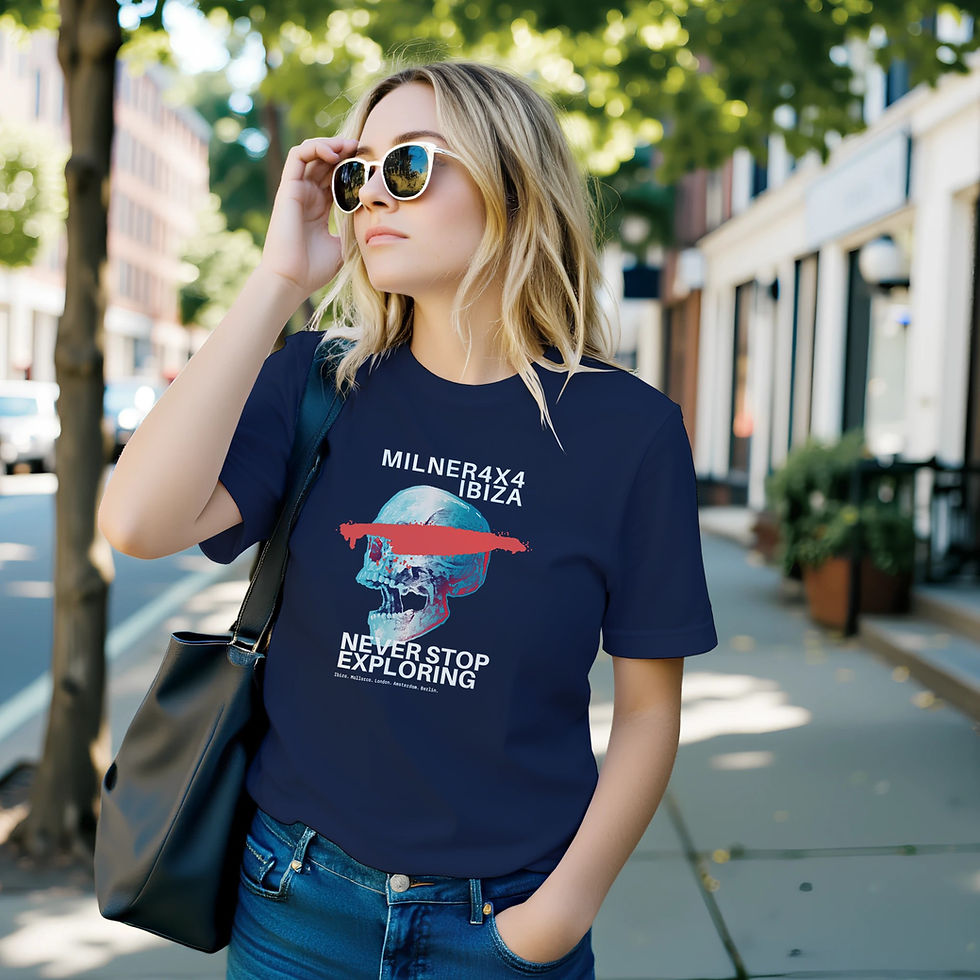 Thumbnail: Milner4x4 Ibiza Never Stop Exploring Crewneck T-shirt