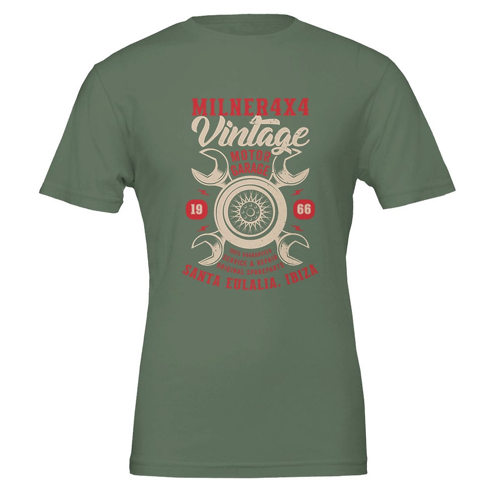 Thumbnail: Milner4x4 Ibiza Vintage Garage Crewneck T-shirt