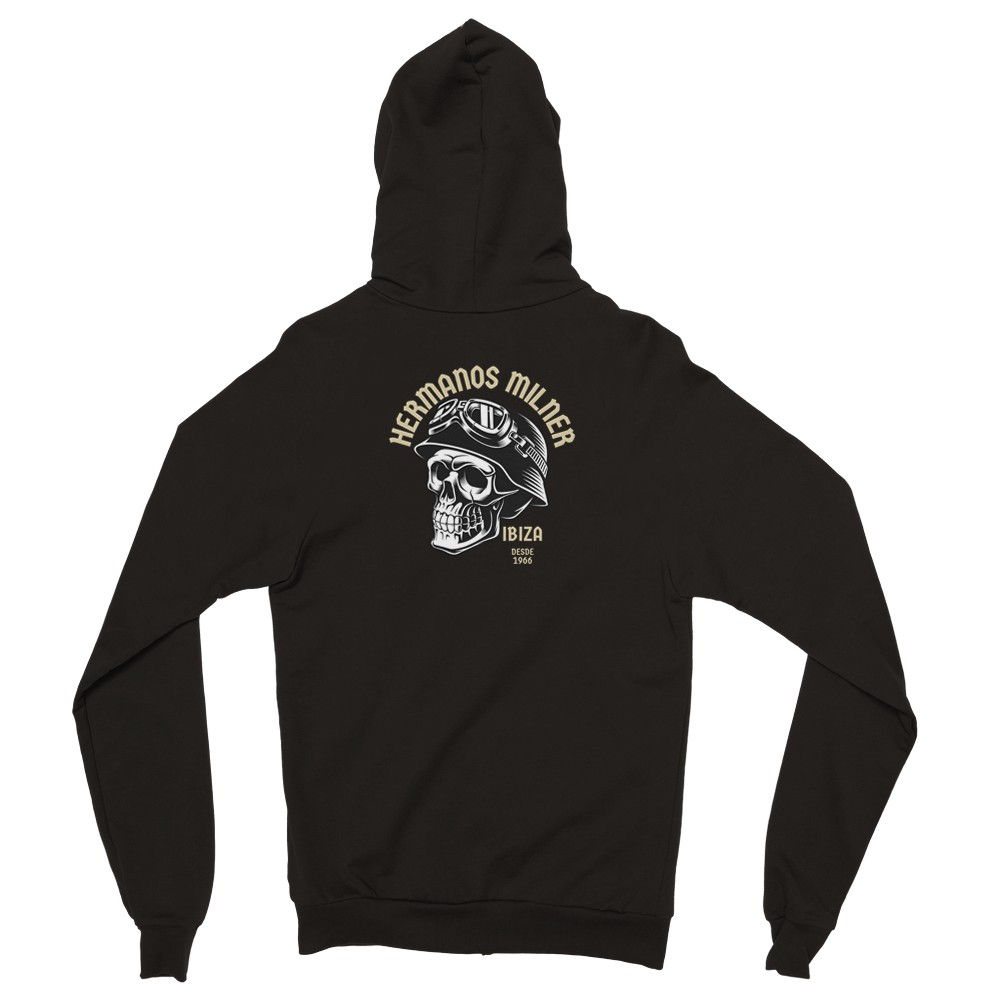 Hermanos Milner Ibiza Classic Unisex Zip Hoodie