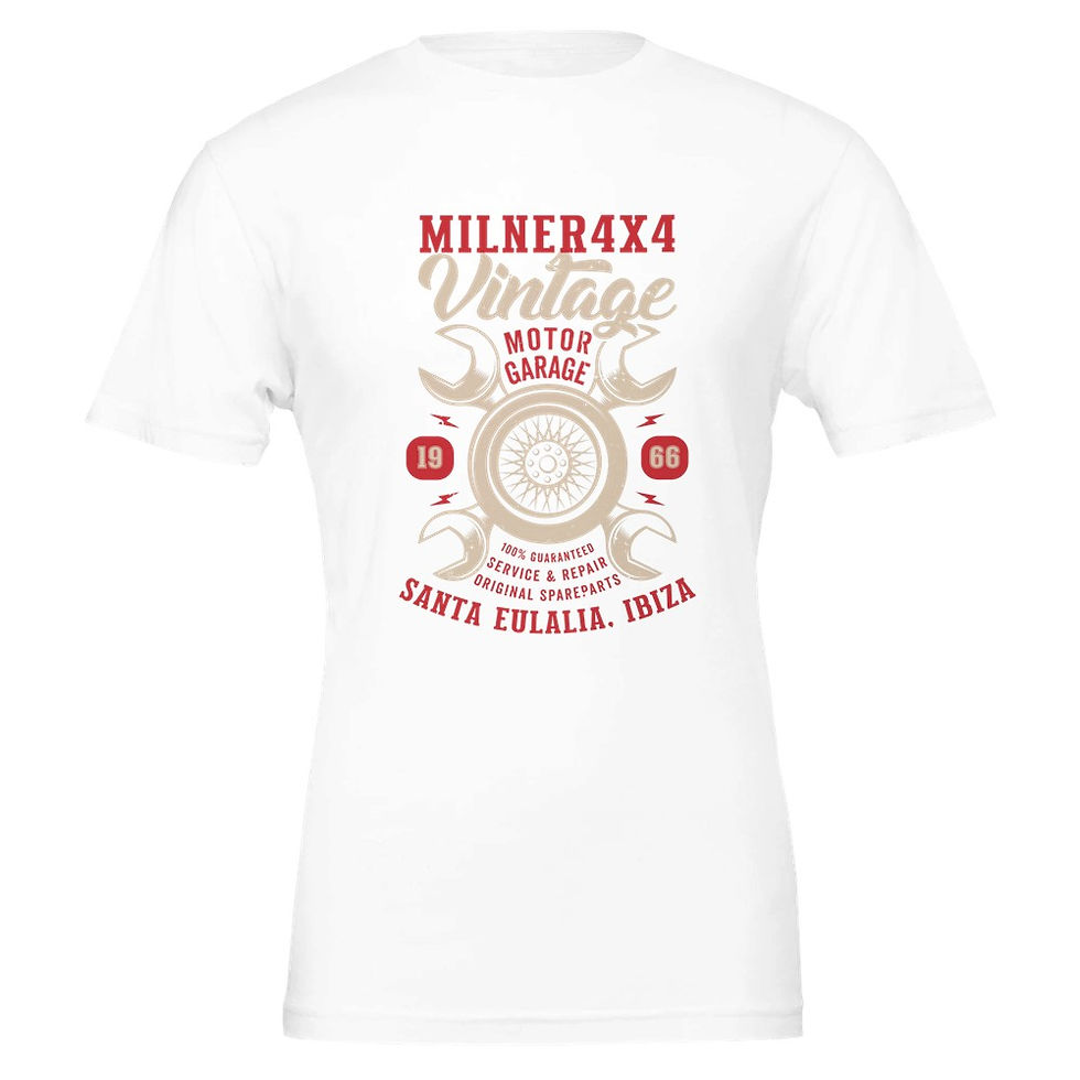 Thumbnail: Milner4x4 Ibiza Vintage Garage Crewneck T-shirt