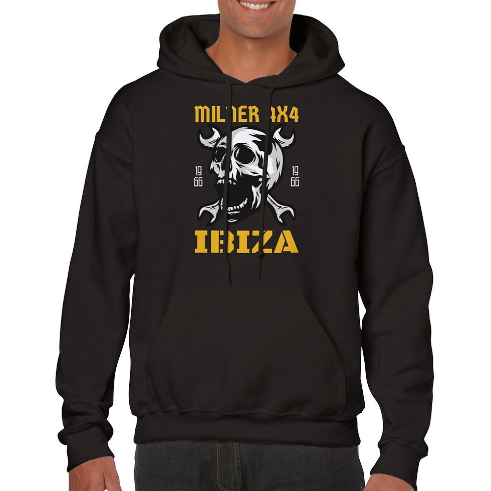 Thumbnail: Milner 4x4 Ibiza Skull Classic Unisex Pullover Hoodie