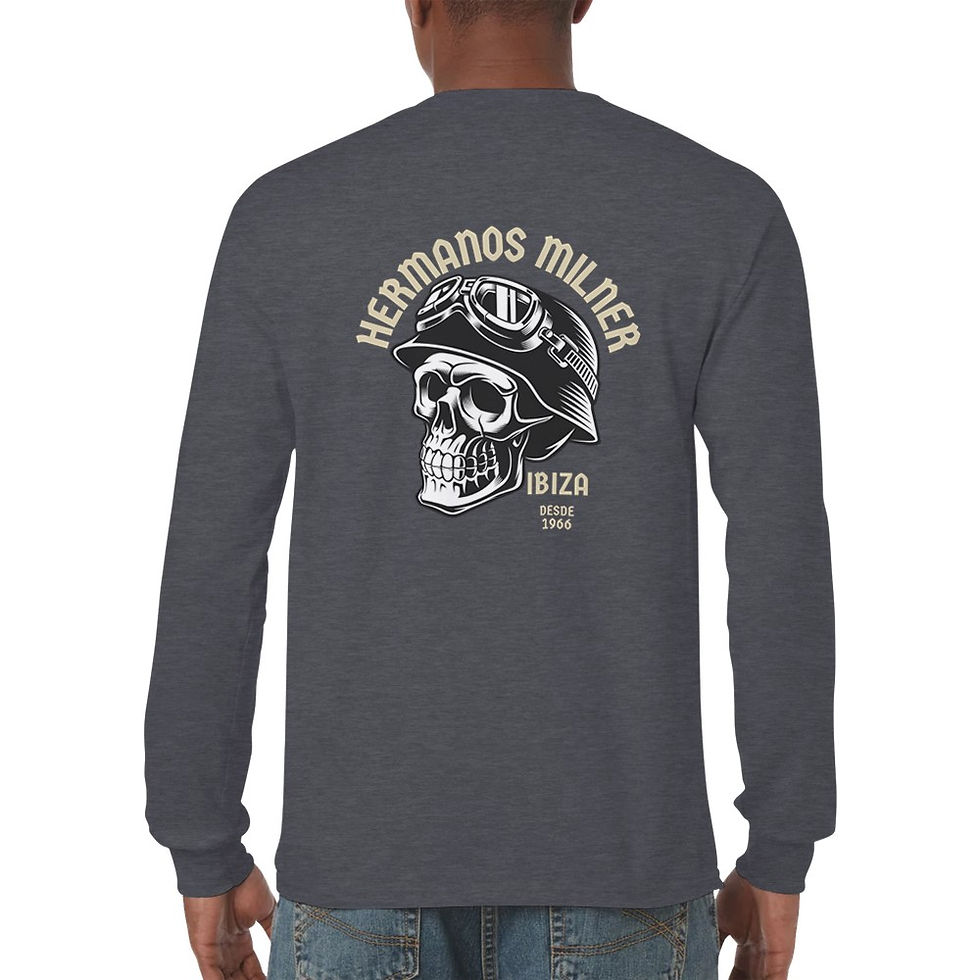 Thumbnail: Hermanos Milner Ibiza Classic Unisex Longsleeve T-shirt