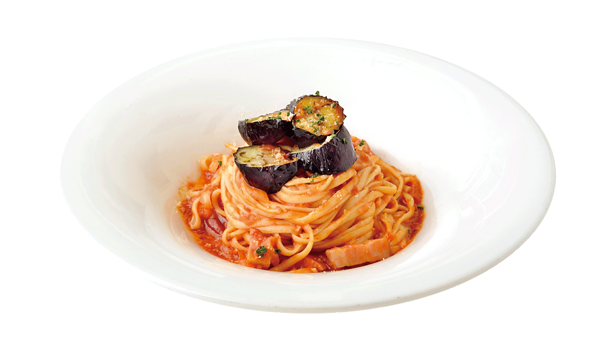 厚切りベーコンと茄子のトマトソースパスタ.png