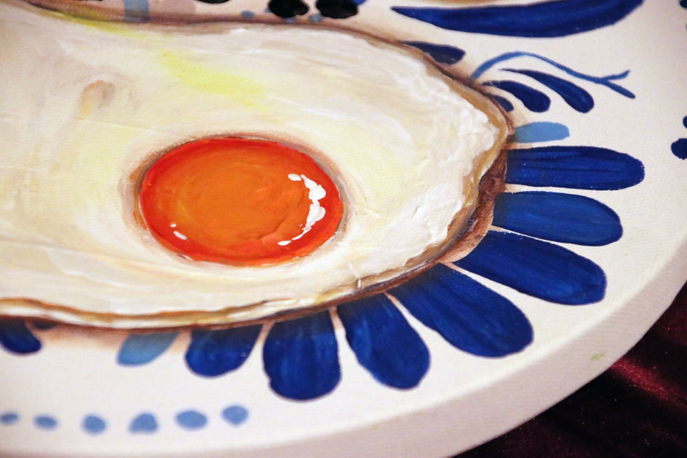 Thumbnail: Eggs and Avocado Bread Painting