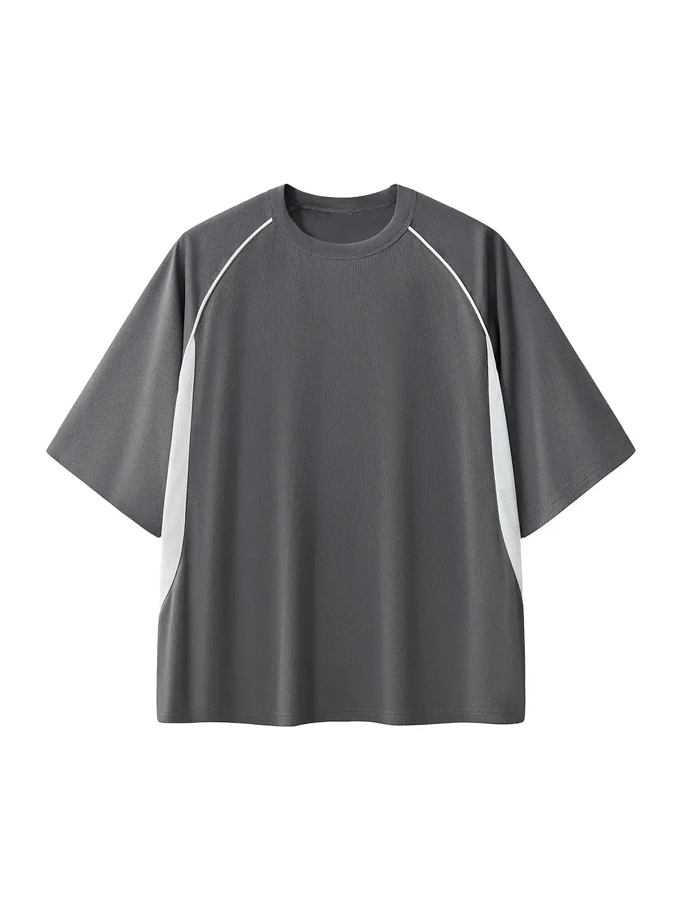 Thumbnail: Contrast Piping Panel Raglan T-Shirt wholesale blank t-shirts