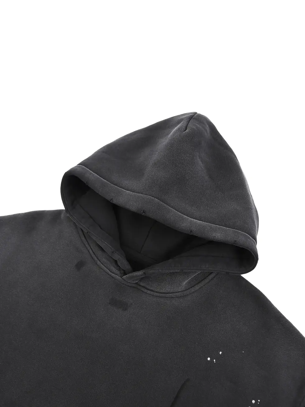 Thumbnail: Vintage Washed Frayed Fleece Hoodie