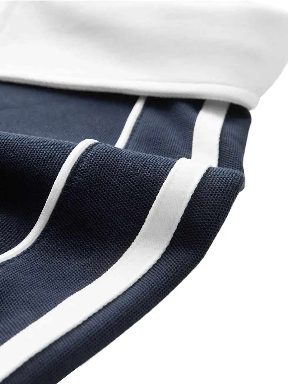 Thumbnail: Contrast Collar Short-Sleeve Polo Shirt wholesale blank t-shirts