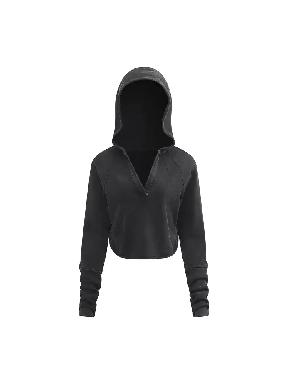 Thumbnail: Vintage Washed Raw Edge Hoodie custom hoodie manufacturer