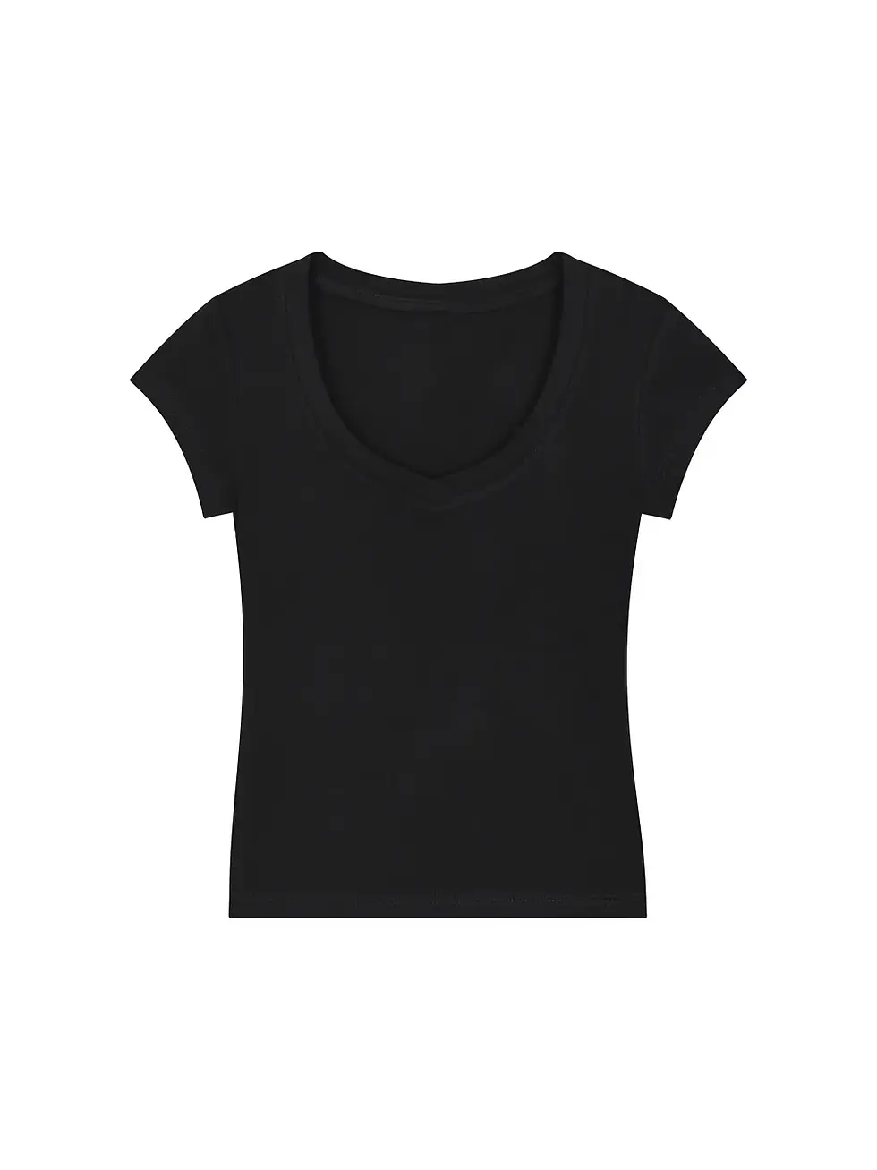 Thumbnail: Essential V-Neck Bodycon T-Shirt wholesale blank t-shirts