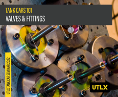 UTLX, Union Tank Car Company with valves and fittings