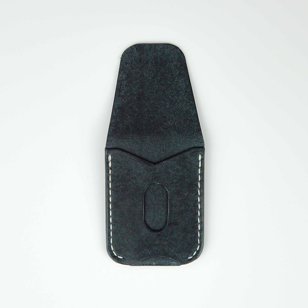 Thumbnail: 010 - Vertical Card Holder in Pueblo Navy - Stacked logo
