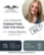 Intensive: Formatting for the Page