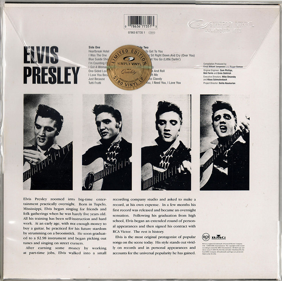 Dust Jacket Sleeve Variation 1 - Rear