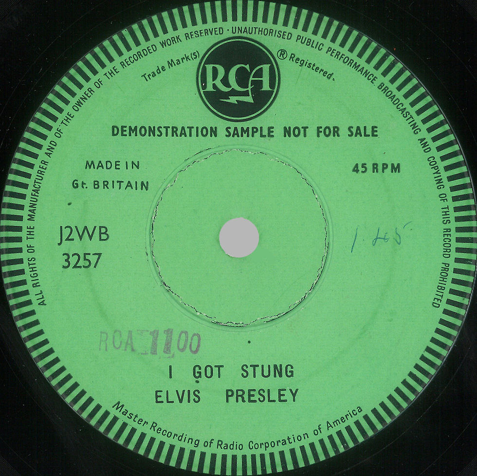 I Got Stung SS Demo - Side 1