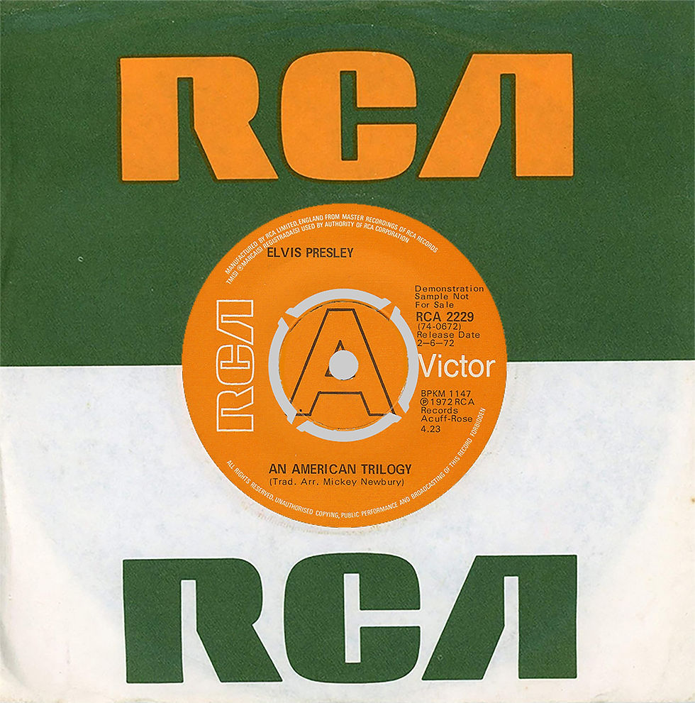 An American Trilogy Demo Sleeve - Side 1