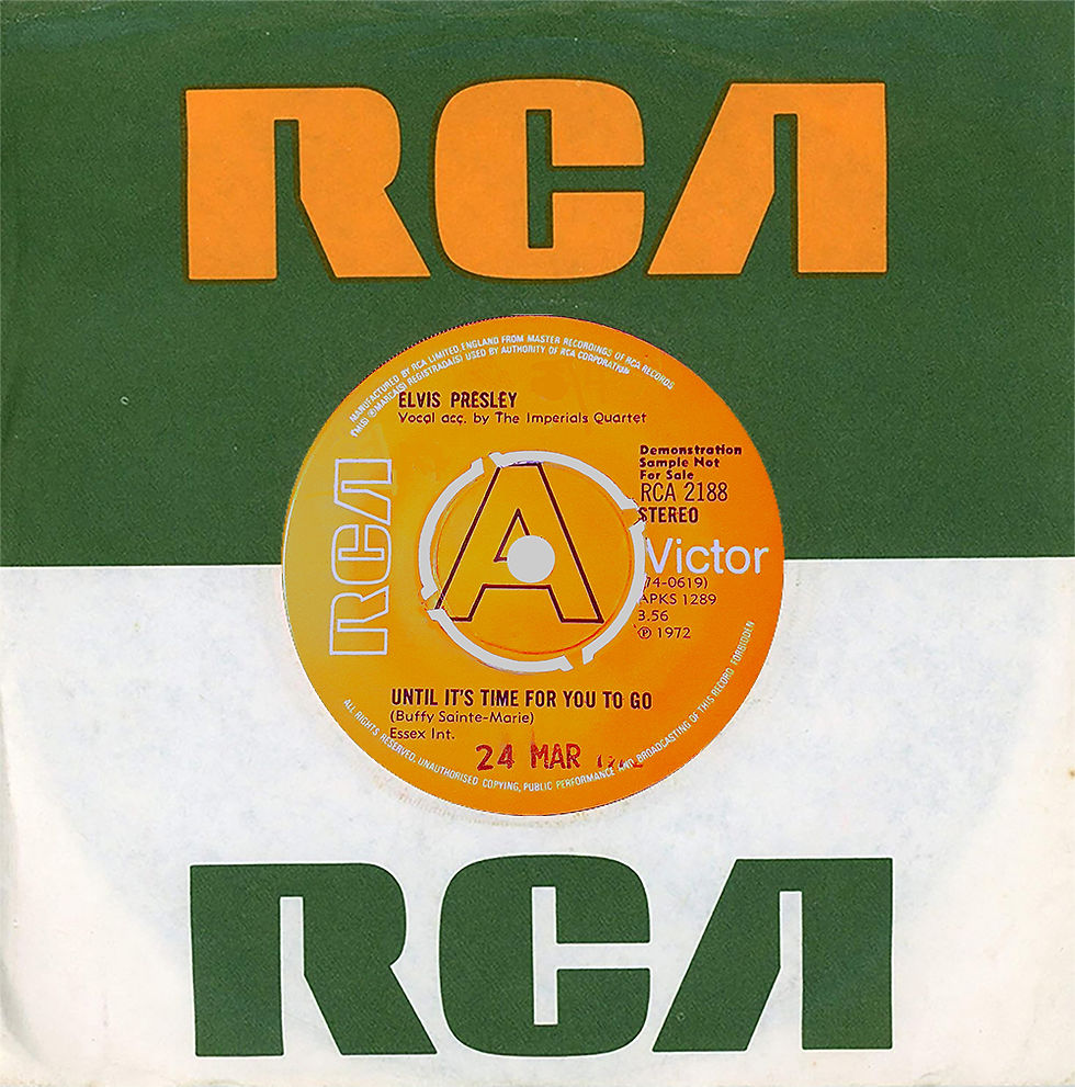 Until It's Time For You To Go Demo Sleeve - Side 1