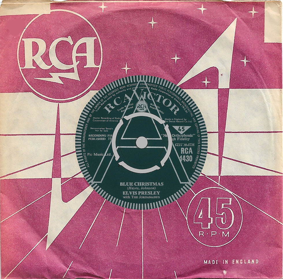Blue Christmas Demo Sleeve - Side 1