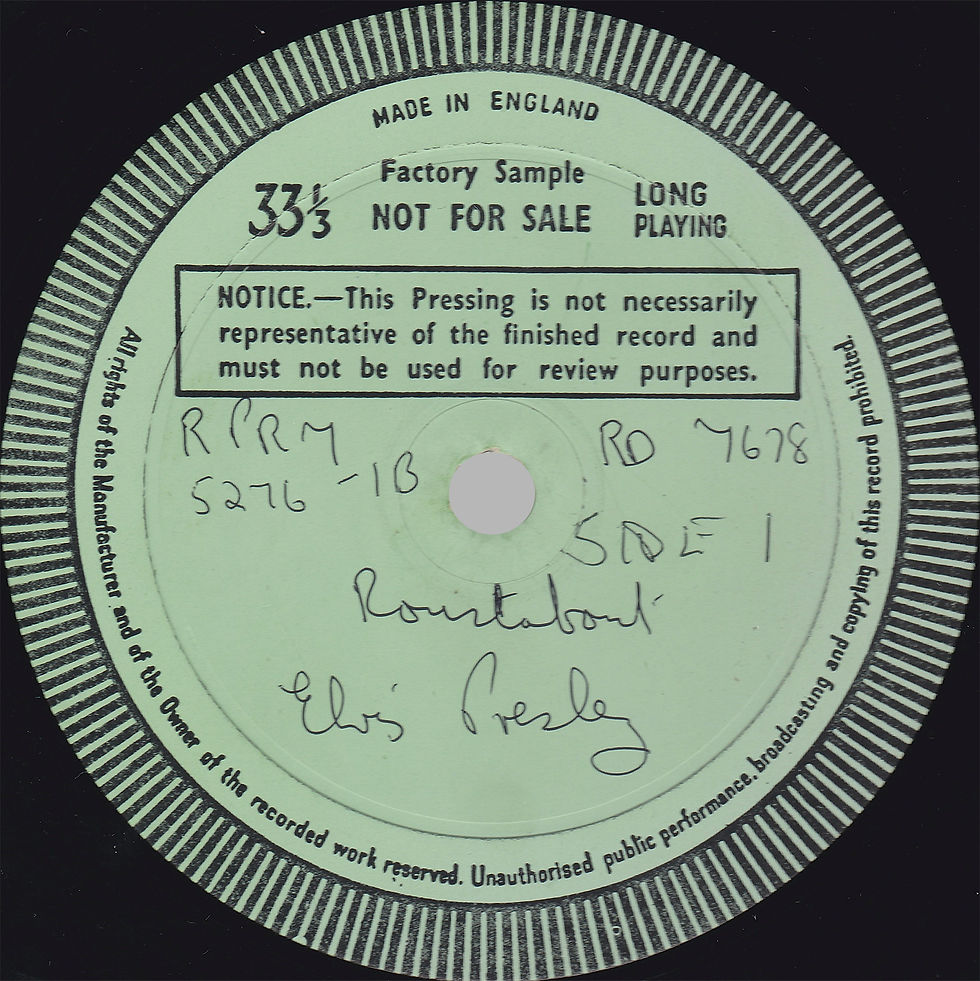 Test Pressing - Side 1